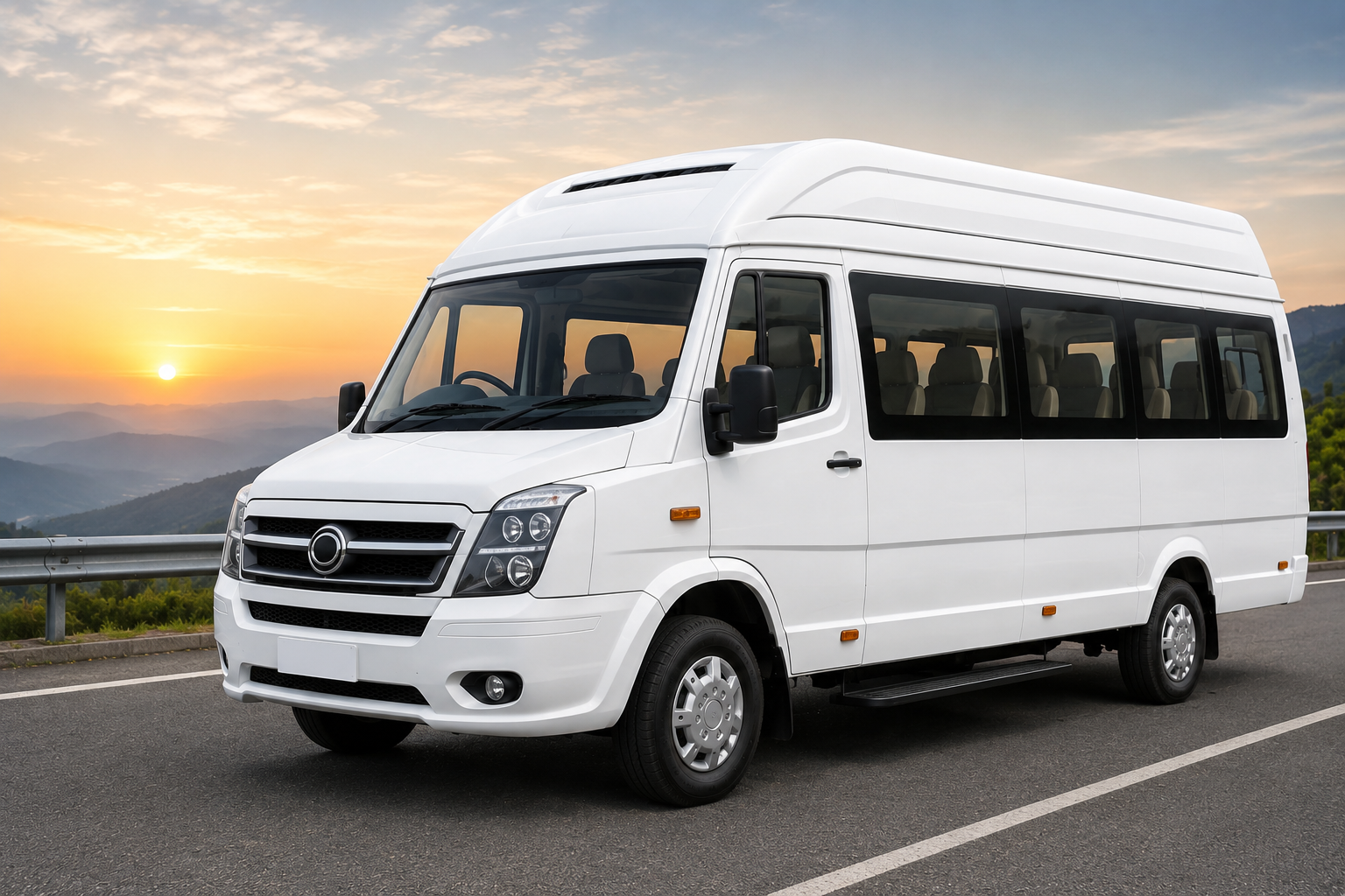 Luxury Tempo Traveller on Rent in Delhi for outstation tours, family vacations, corporate travel, and group trips
